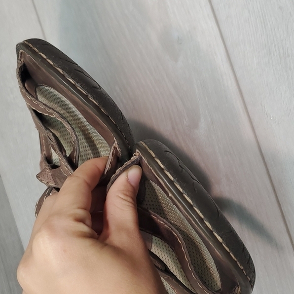 Born Women Comfort Leather Ankle Strap shoes sandals sz 9 - Picture 3 of 8